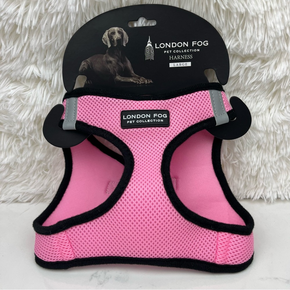 London Fog Pet Collection Pink Dog Harness Size Large